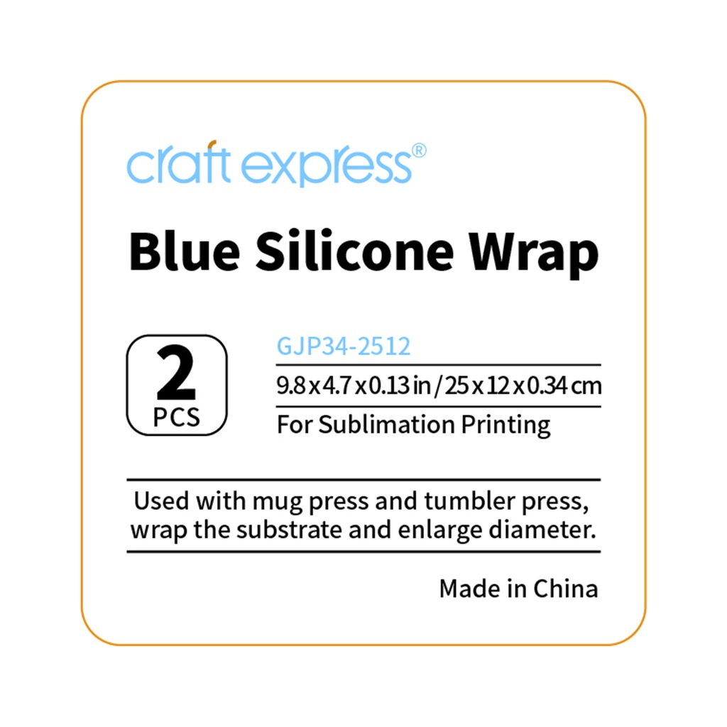Thick Blue Silicon Wrap, 2pack, 9.84 x 4.72 x 0.13''