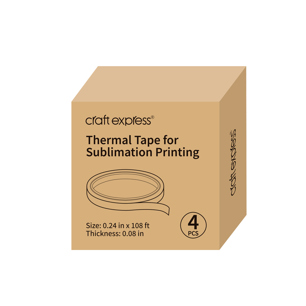 Sublimation Thermal Tape for Mugs/Tiles - 6mm*33m (4 Pack)