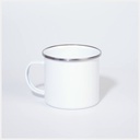 17 oz. Flat-Bottom Enamel Mug, 4 Pack - White