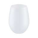 17oz/500ml Stemless Wine Glass Frosted