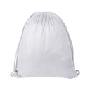 Glitter Drawstring Backpack, 2 Pack,  13 x 16.5&quot; - White
