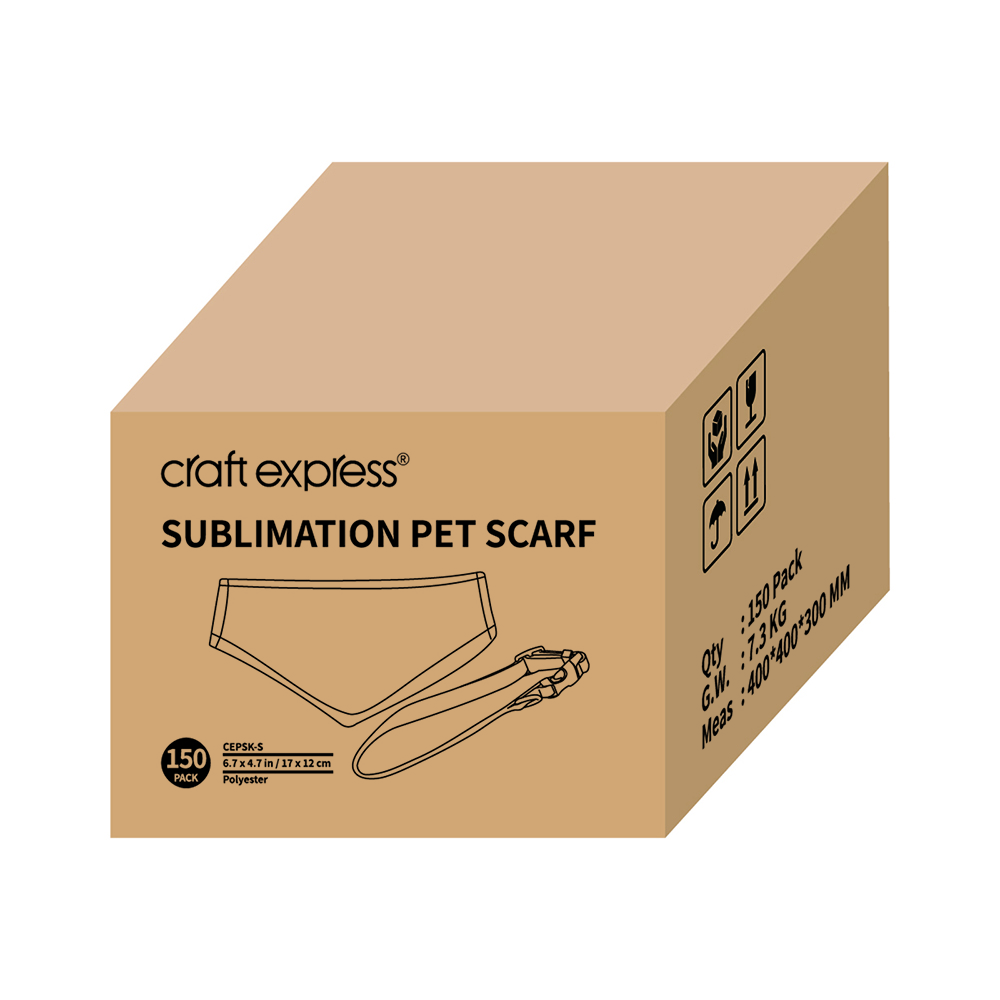 Pet Scaf w/ Collar, 2pack, 4.7 x 6.7'', (S)