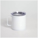13oz/400ml Stainless Steel Stackable Mug, 4 pack - White