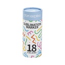 Craft Express 18 Pack Assorted Colors Joy Sublimation Markers