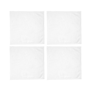 Square Hand Towel, 4 Pack - White